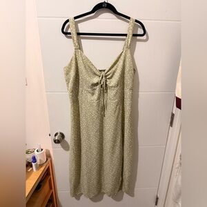 Abercrombie & Fitch Green Floral Midi Dress